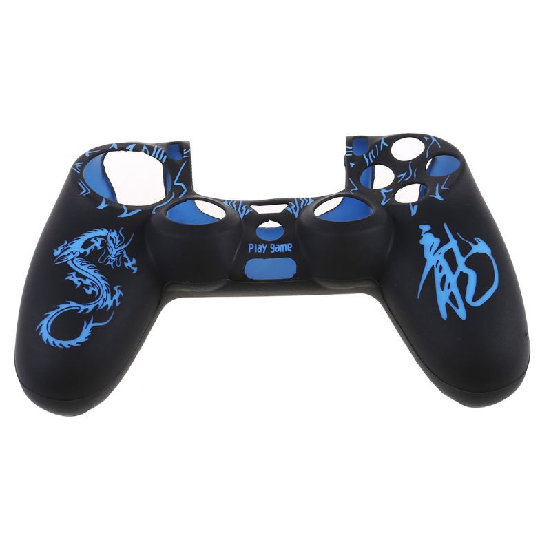 Set Vỏ Bọc Silicon+2 Nút Bấm Cho Tay Cầm Điều Khiển Chơi Game Ps4