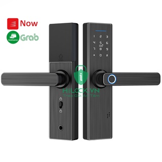 Khóa cửa vân tay mật mã thẻ chìa cơ kết nối Điện thoại App Tuya Smart, TTLOCK hilock