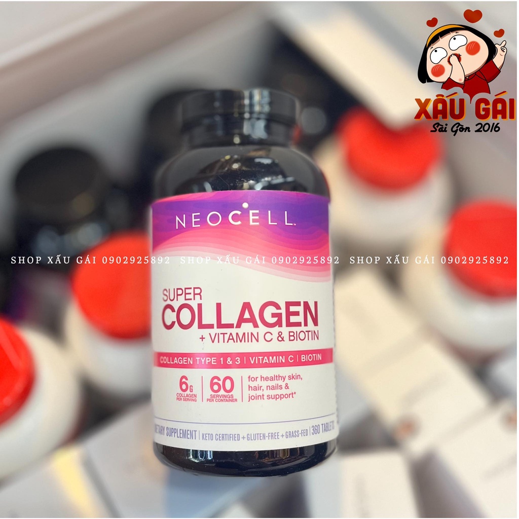 Viên Uống Super Collagen Neocell +C 250 viên/ 360 viên