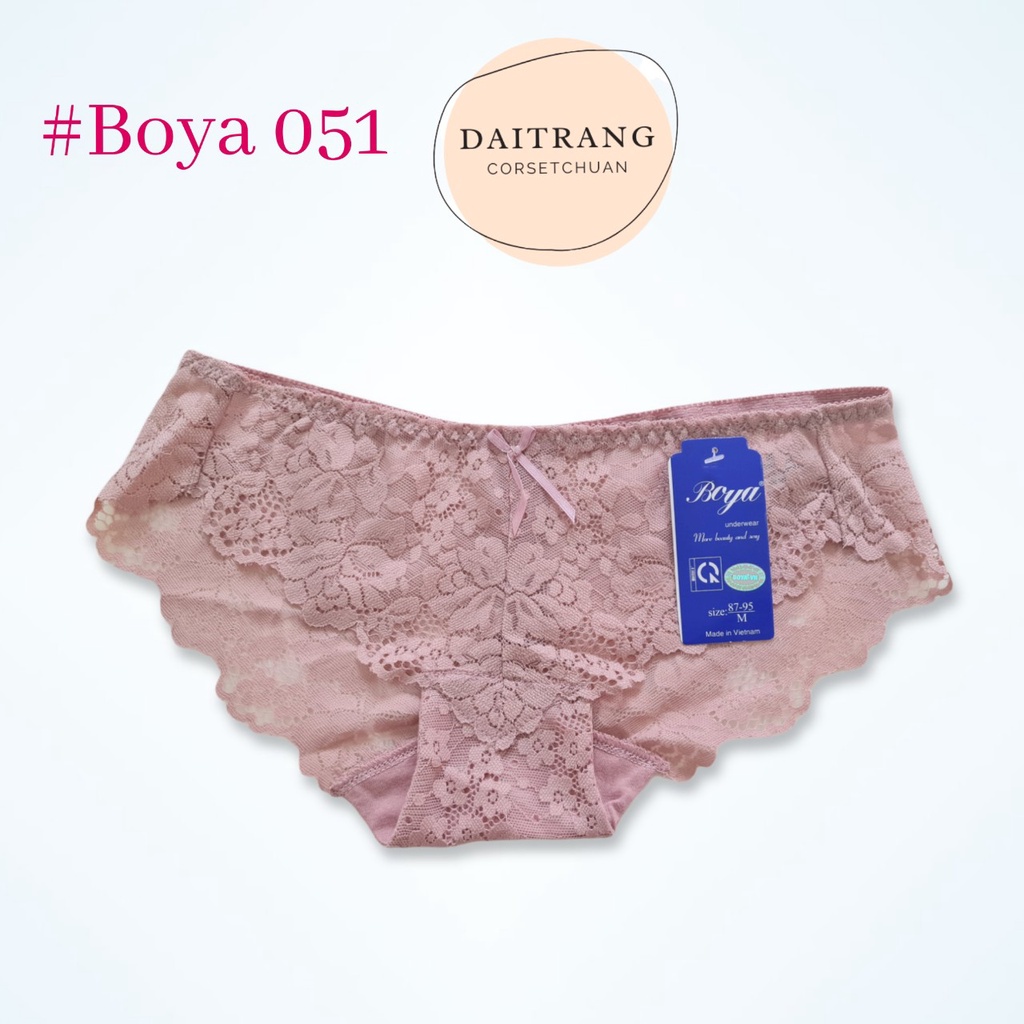 [Mã SRBACK010912 hoàn 20K xu đơn 50K] Quần lót ren nữ Boya 051 cạp thấp sexy (được chọn màu) | BigBuy360 - bigbuy360.vn