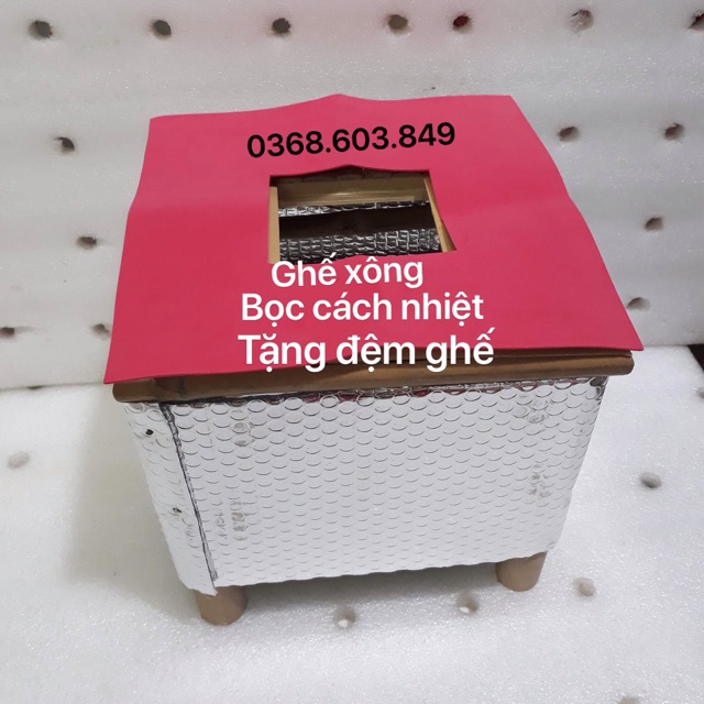 (Mẫu mới (TẶNG ĐỆM GHẾ) Ghế xông vùng kín không xô