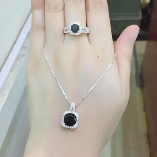 Bộ bạc đá vuông