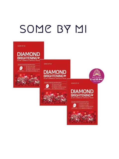 Lẻ Miếng Mặt Nạ Trắng Da Some By Mi Diamond Brightening (Màu Đỏ)