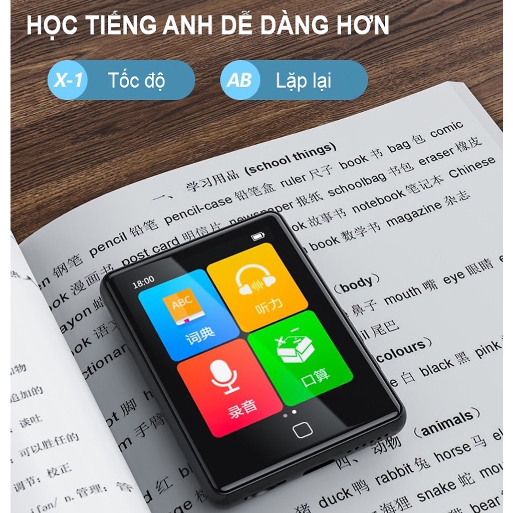 [Mã ELHACE giảm 4% đơn 300K] Máy Nghe Nhạc MP3 Màn Hình Cảm Ứng 2.8 Inch Ruizu M20 Bộ Nhớ Trong 16GB