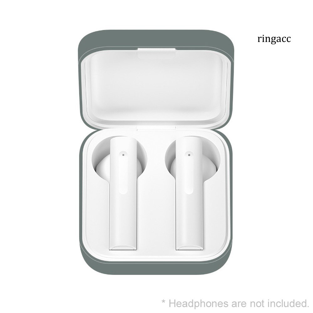 XIAOMI Vỏ Đựng Bảo Vệ Hộp Sạc Tai Nghe Airpods 2 Bằng Silicone Chống Trầy