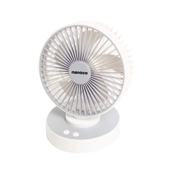 Quạt Sạc Điện Nanoco - Panasonic NRF6215 - Hàng Chính Hãng - 2 Màu / NRF6215W / NRF6215P / Trắng / Hồng