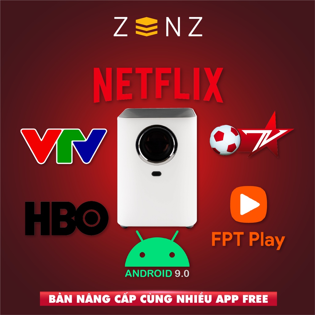 Máy Chiếu Mini Beecube Xtreme Chiếu Độ Phân Giải Full HD 1080P - Kết Nối Wifi - Điện Thoại - Các Thiết Bị Bluetooth