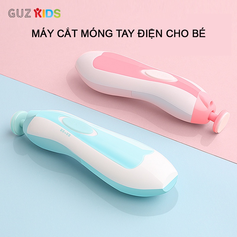 Máy cắt móng tay điện đa năng cho bé, bộ mài móng tay cho bé có hộp đựng [Tặng kèm pin tiểu 2A]