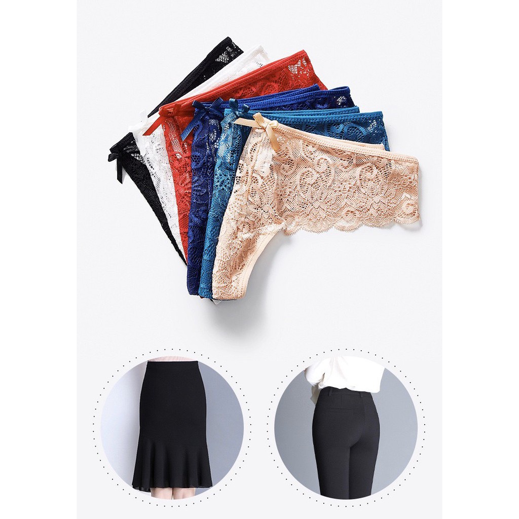 Quần Lót Ren Nữ - Quần Lót Ren sexy lọt khe gợi cảm tôn dáng DAN STORE mẫu 9082