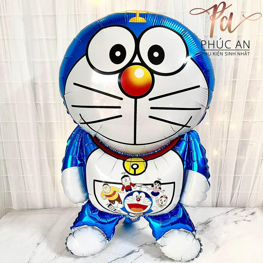 Bóng kiếng nhôm 115cm hình Đôrêmon trang trí tiệc sinh nhật