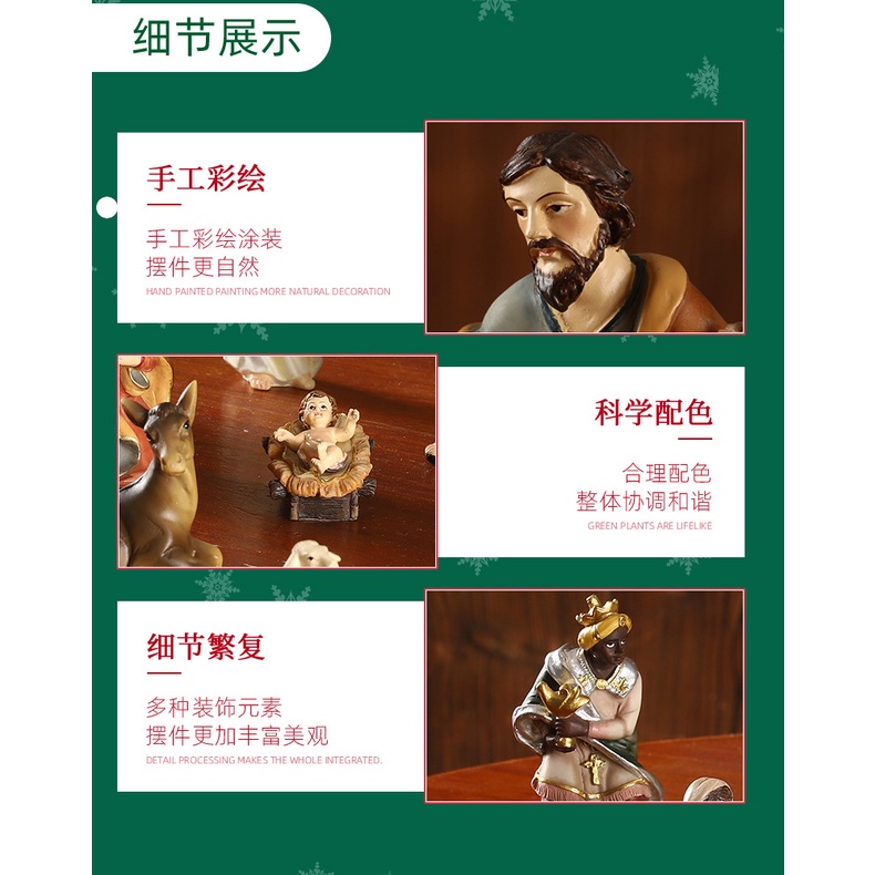 Mô Hình Tượng Chúa Jesus Dùng Trang Trí Hộp Quà Giáng Sinh