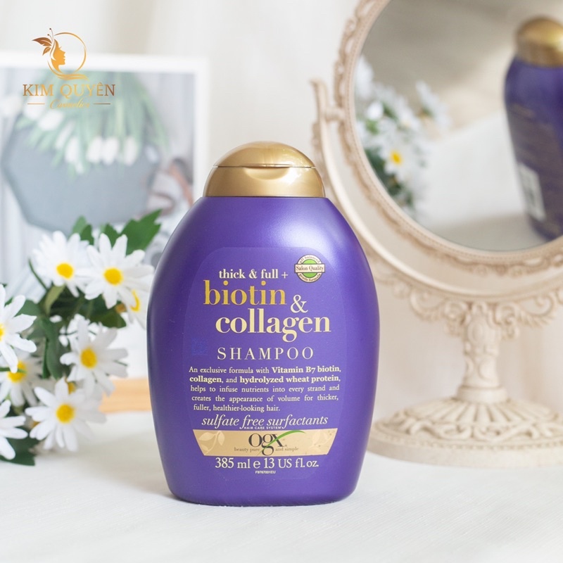 Bộ gội xả mọc tóc OGX Thick & Full Biotin and Collagen