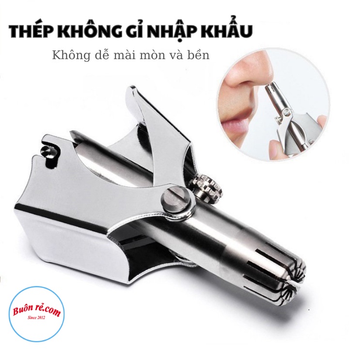 Dụng cụ tỉa lông mũi bằng thép không gỉ KÈM hộp đựng không đau an toàn tiện lợi -Buôn rẻ 01616