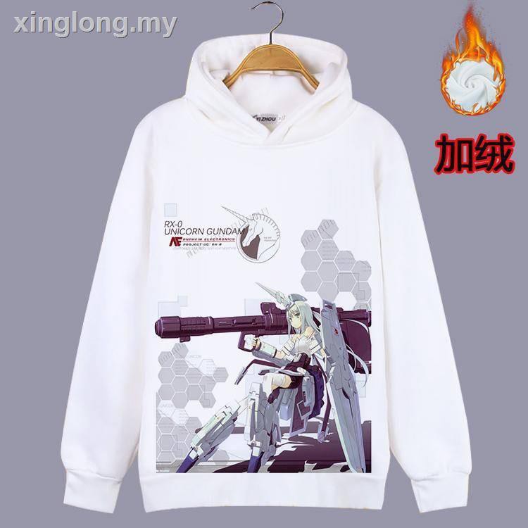 Gundam Áo Hoodie Lót Nhung Họa Tiết Anime Độc Đáo Thời Trang Mùa Đông