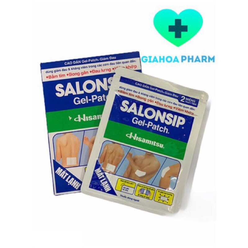 Miếng dán lạnh SALONSIP ( túi 2 miếng )