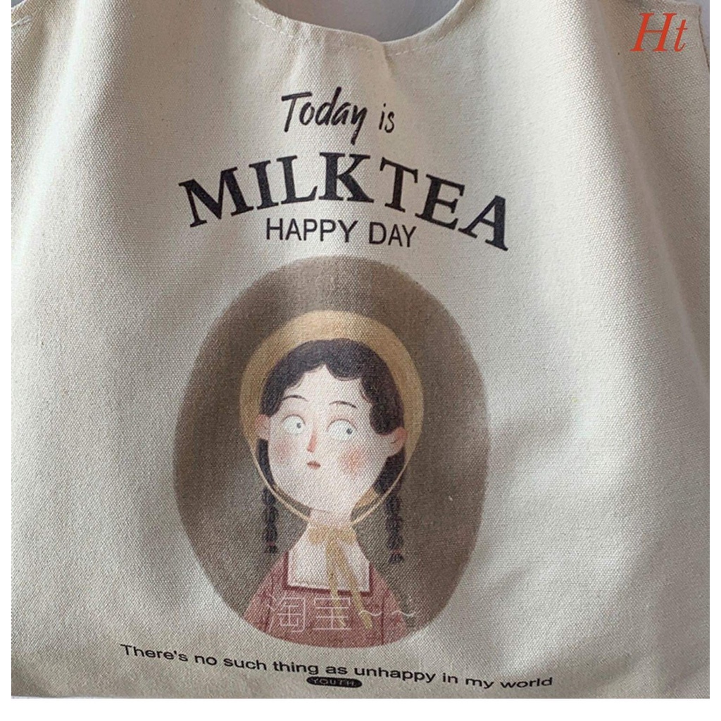 [FREESHIP, HÀNG HOT] TÚI QUAI TRÒN IN HÌNH CÔ GÁI PHONG CÁCH CỔ ĐIỂN ĐI HỌC ĐI CHƠI CỰC TEEN CỰC LẠ PHỐTHỜITRANG HOTTEEN