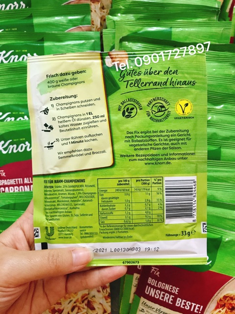 Sốt Nấm hiệu Knorr 33g