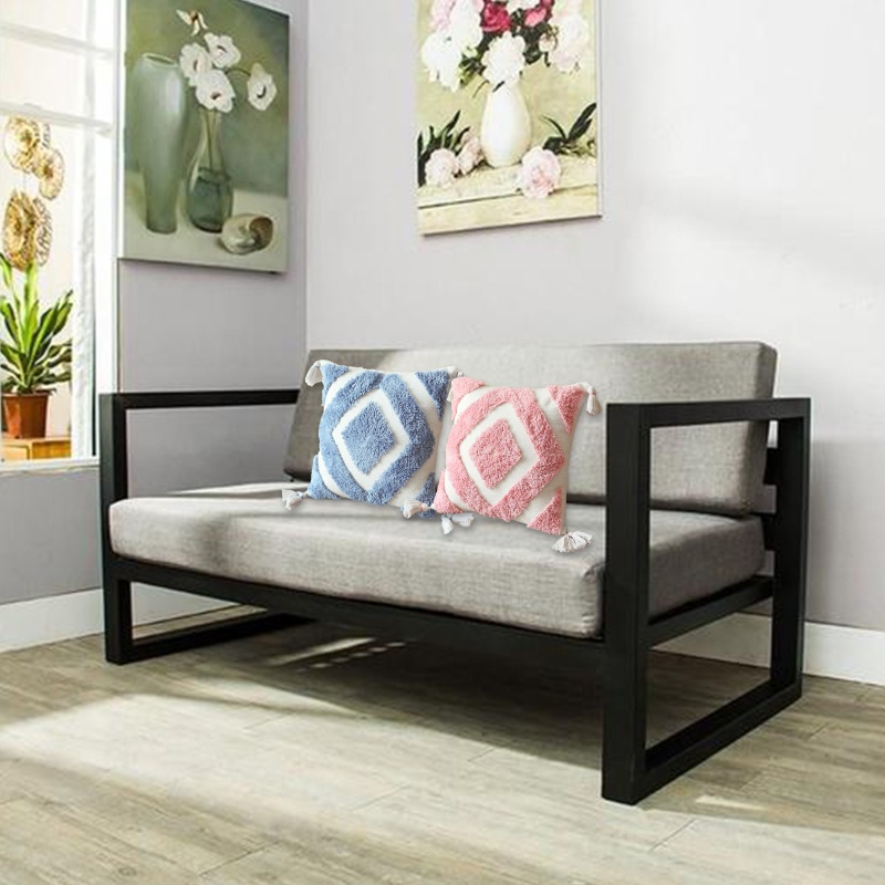 Xiangbao Vỏ Gối Ném Tua Rua Họa Tiết Kim Cương Hình Thoi Tối Giản Phong Cách Ma Rốc Bắc Âu