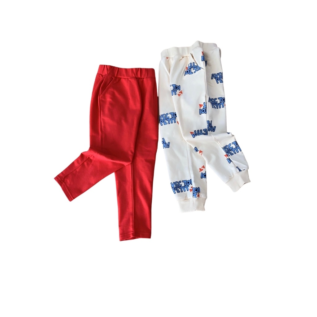 XẢ KHO Quần Dài Nỉ Da Cá Bé Gái Bé Trai Xuất Hàn Nhiều Màu Size 90 -150 Hippo House