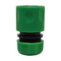 W-3180 Cút nối, bằng nhựa, 1 đầu nối nhanh âm, 1 đầu kết nối với ống mềm làm vườn 19mm, hiệu aquamate, mới 100%.