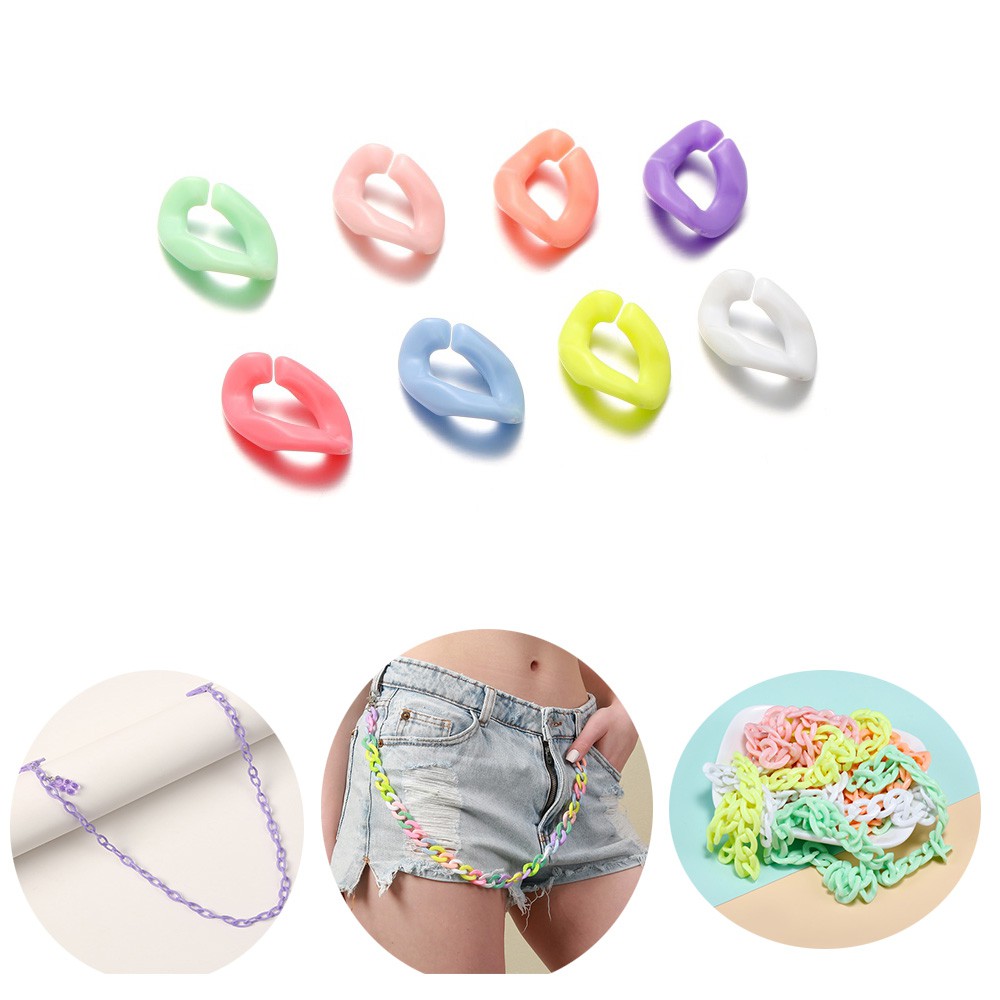 St.kunkka Khóa liên kết kính nhựa 16x12mm 100 chiếc