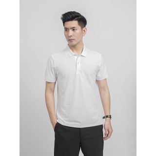 Áo polo ngắn tay aristino aps019s9 màu trắng 6 slub