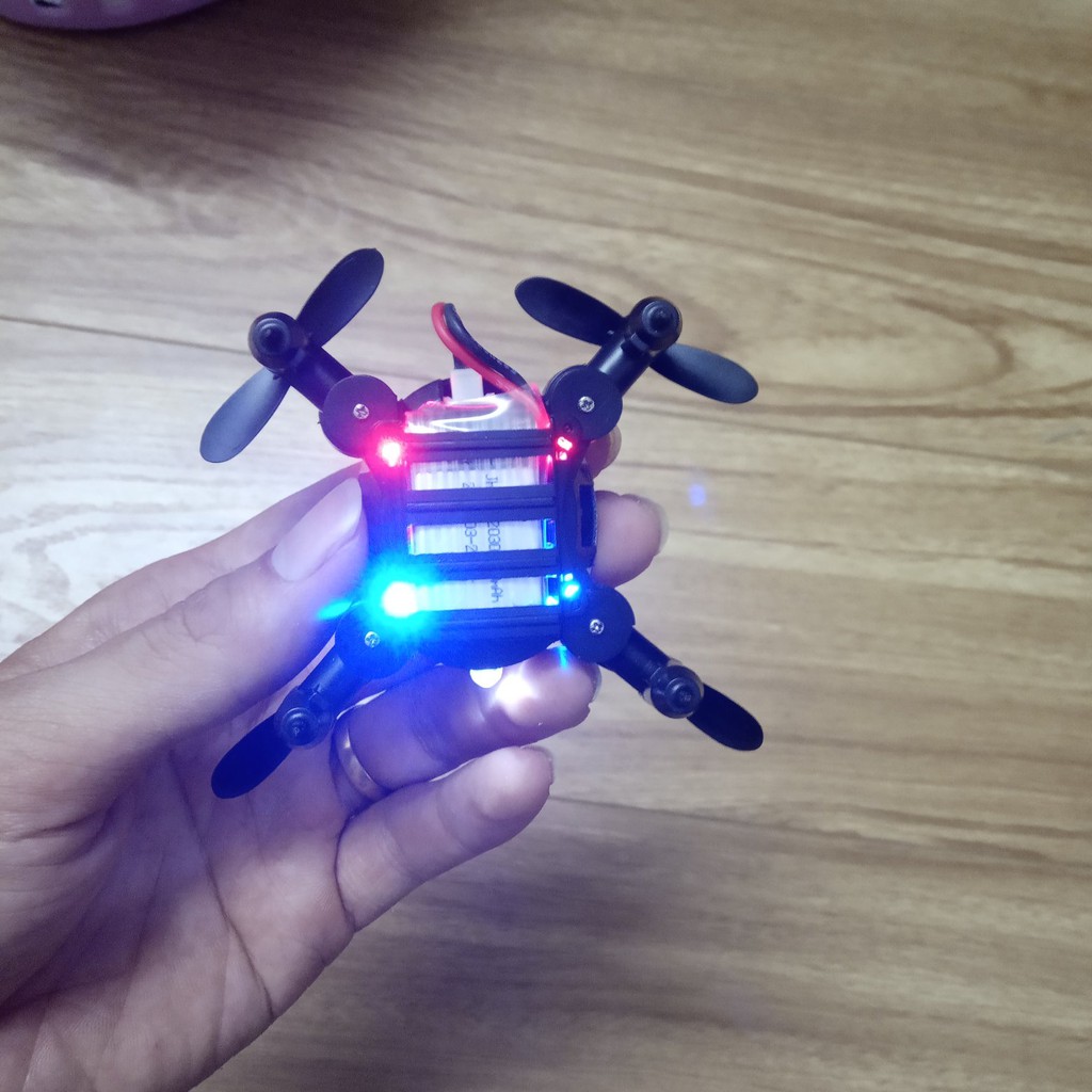 Máy bay điều khiển từ xa 4 cánh drone UFO new 2019, tự động giữ độ cao cân bằng trên không