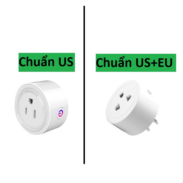 Ổ cắm điện wifi thông minh mini Tuya/Ewelink/Smartlife/Googlehome