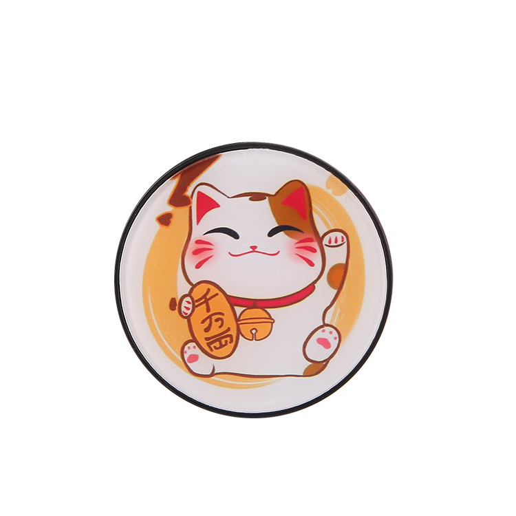 New Cartoon Girl Cute Animals Fortune Cat Kawaii Cow Pattern Mobile Phone Air Bag Bracket Desktop Expanding Phone Holder Dây điện thoại di động