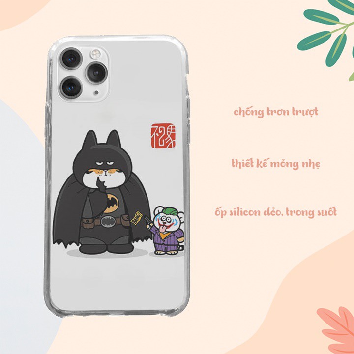 Ốp iphone Batman và joker fattiger cho IP 5 đến IP 12 pro max BLUIMH00081
