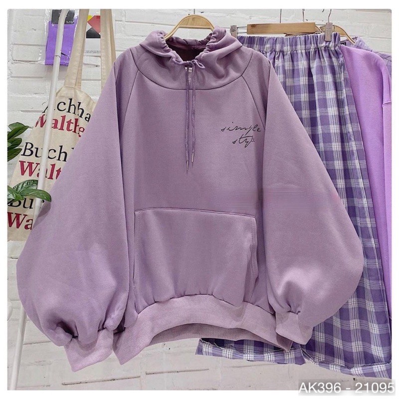 Áo Hoodie Nỉ Tay Phồng Cánh Dơi Form Rộng Nam Nữ in 2 Mặt Form Rộng Cánh Dơi Hàng Unisex PHỒNG CHỮ KÝ - AK3396 | BigBuy360 - bigbuy360.vn