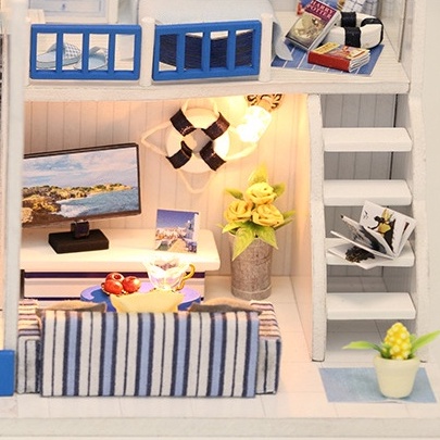 Nhà mô hình tự lắp ráp DIY - Căn phòng đại dương L040Z