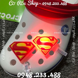 (ẢNH THẬT) - JIBBITZ-Charm-sticker-icon Nút cài trang trí dép ĐÈN CAO CẤP (Mã: E17-E20).Hàng sẵn, ship từ 10 con