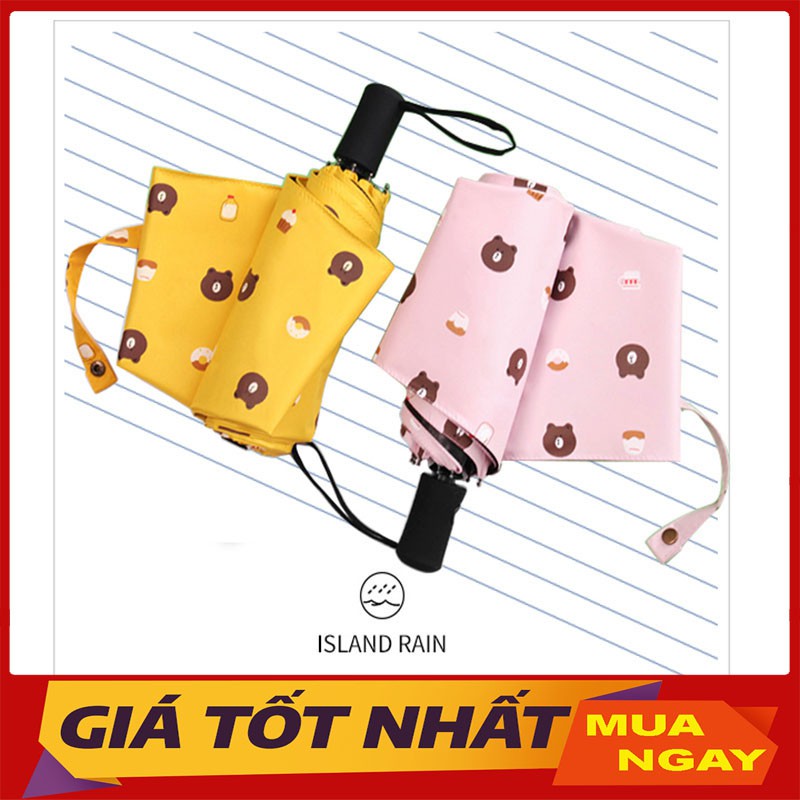 Ô Con Gấu Gấp Gọn-Đi Nắng-Đi Mưa-Bỏ Túi Tiện Dụng