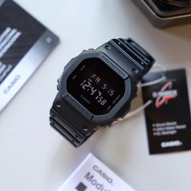 Đồng hồ nam Casio Gshock DW-5600BB-1CR –Chống nước 200m, Nam tính, 42mm, Đen huyền ảo - Haizz.shop