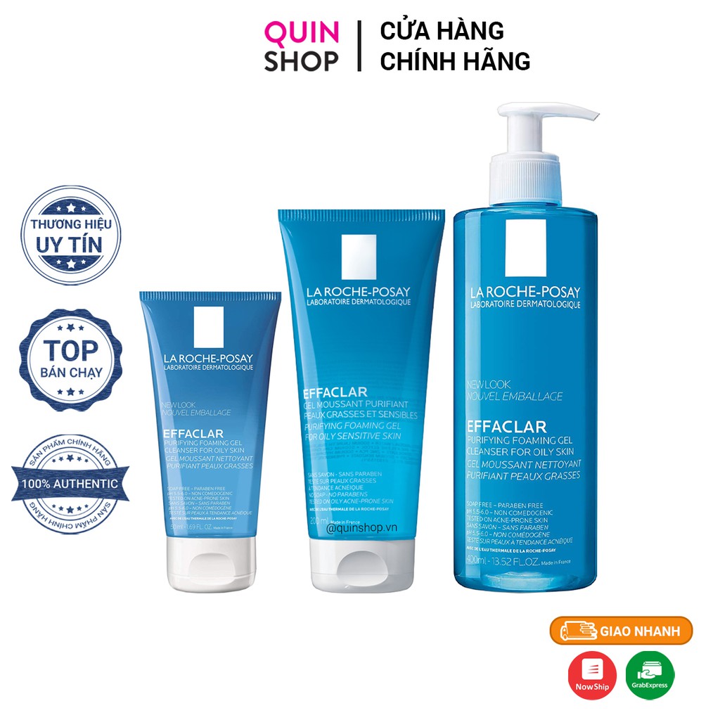 Sữa Rửa Mặt Cho Da Mụn La Roche-Posay Effaclar Purifying Foaming Gel Cleanser | BigBuy360 - bigbuy360.vn