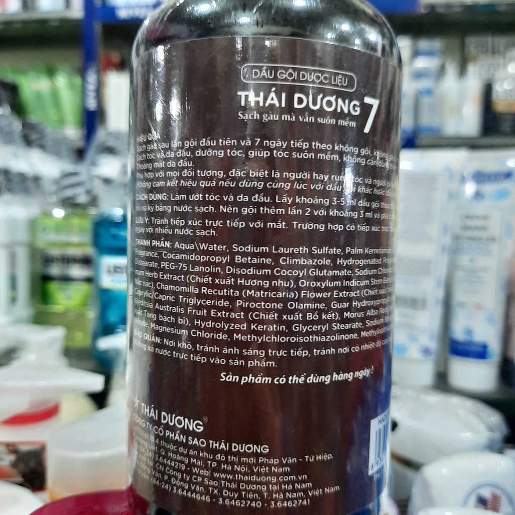 DẦU GỘI DƯỢC LIỆU THÁI DƯƠNG 7 MỚI (480ML)