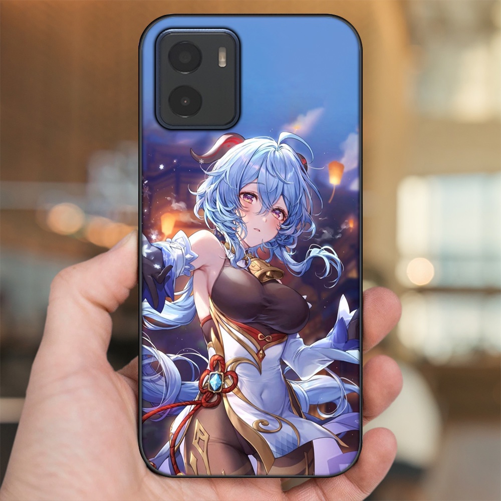 Ốp lưng Vivo Y15s, Y15a viền đen in hình Ganyu Genshin Impact