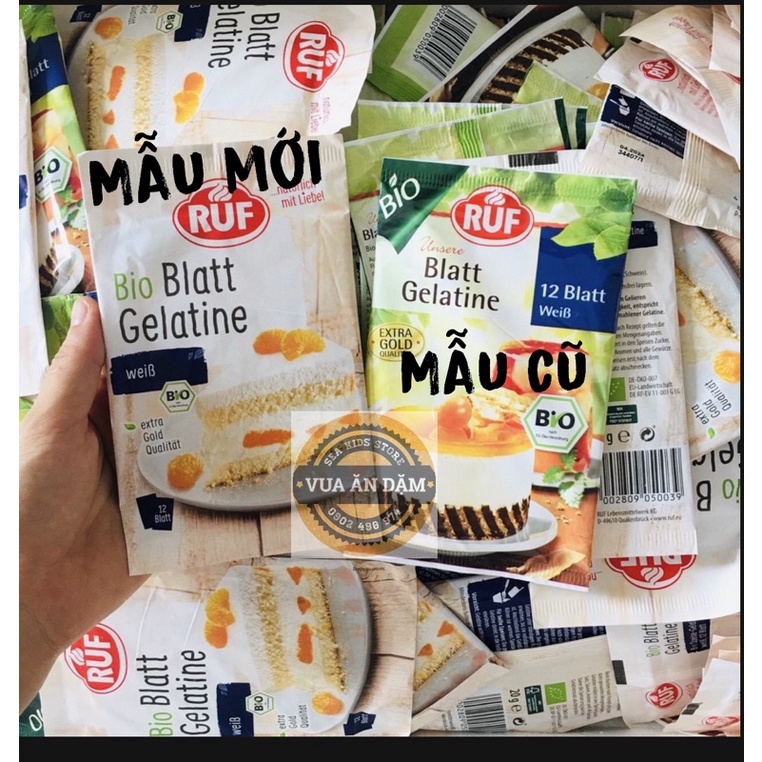 Gelatine Hữu Cơ Ruf / Bio Dạng LÁ