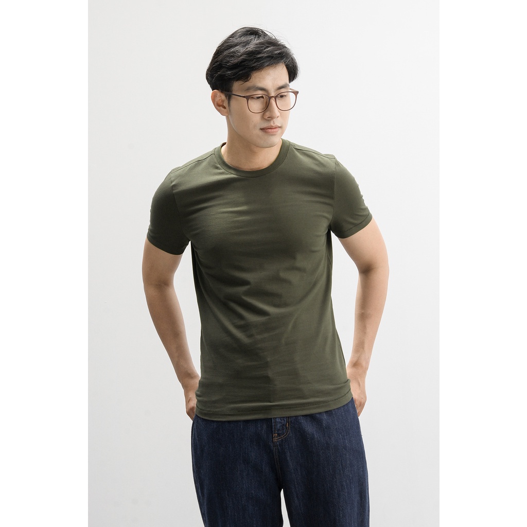 Áo Thun Nam Tay Ngắn Trơn Form Slim - Routine 10S21TSH002