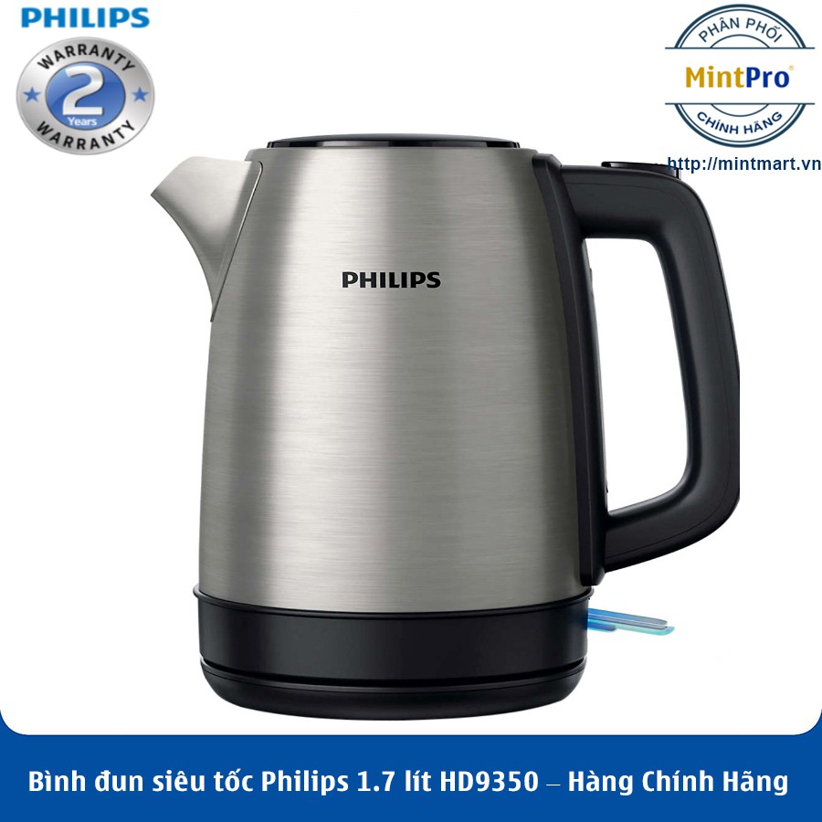 Bình đun siêu tốc Philips 1.7 lít HD9350 – Hàng Chính Hãng – Bảo Hành 2 Năm Toàn Quốc