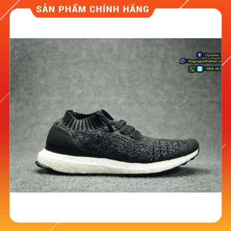 Giày Ultra Boost Uncaged Black Grey Three Real Boost -ou1