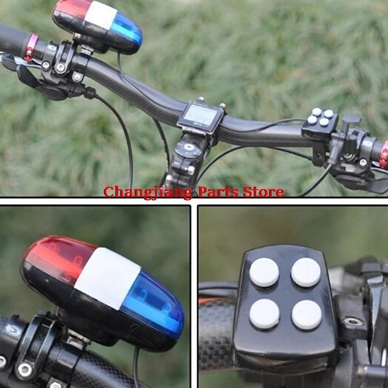 Còi Gắn Xe Đạp Trong Suốt Có Đèn LED Báo Hiệu