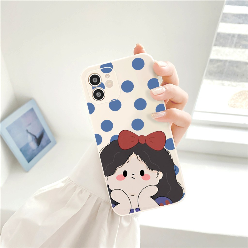 Ốp lưng iphone Babe cạnh vuông bảo vệ camera ip 11 7plus 6 plus 7/8plus x xsmax 11 11pro max 12promax 13promax e100