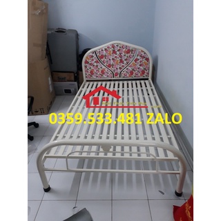 Giường sắt đơn 1 người nằm 0.8m,1m,1m2x2m giá kho freeship hcm