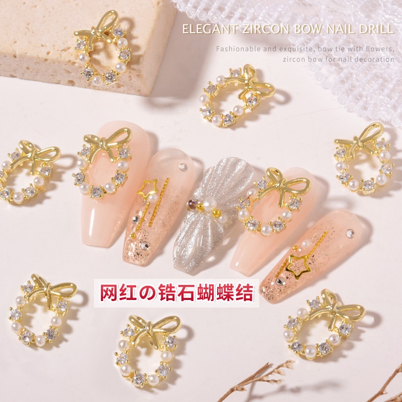 Hộp Phụ Kiện Kim Cương Trang Trí Móng Tay Giá Sỉ