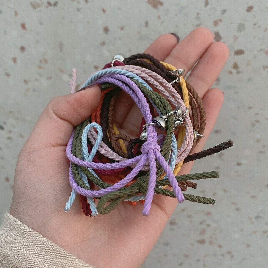 Vòng Tay Dây Bện Khóa Nam Châm Cho Cặp Đôi