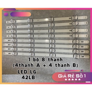 Thanh LED Tivi LG 42LB – Lắp zin tivi 42LB các đời – 1 bộ 8 thanh (4 thanh A+ 4 thanh B) LED mới 100% nhà máy