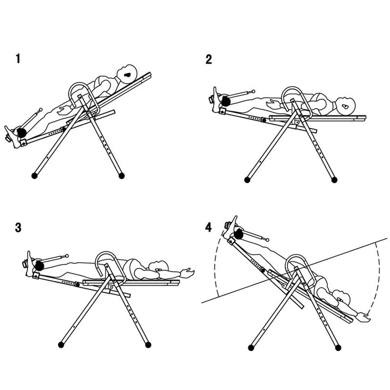 Ghế tập dốc ngược Tăng chiều cao, hỗ trợ điều trị đau thắt lưng bằng trọng lực tự thân