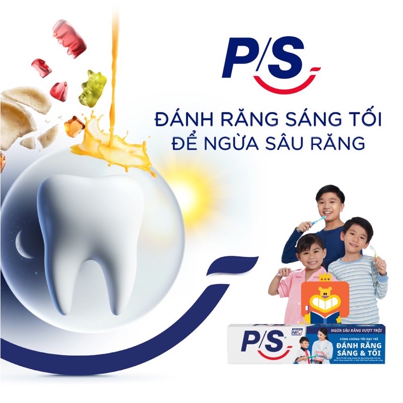 Kem Đánh Răng P/S Ngừa Sâu Răng Vượt Trội/ P/S Trà Xanh / P/S Baking Soda Hương Thảo